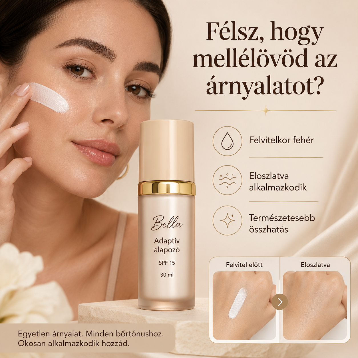 Bella - Adaptív színváltós alapozó